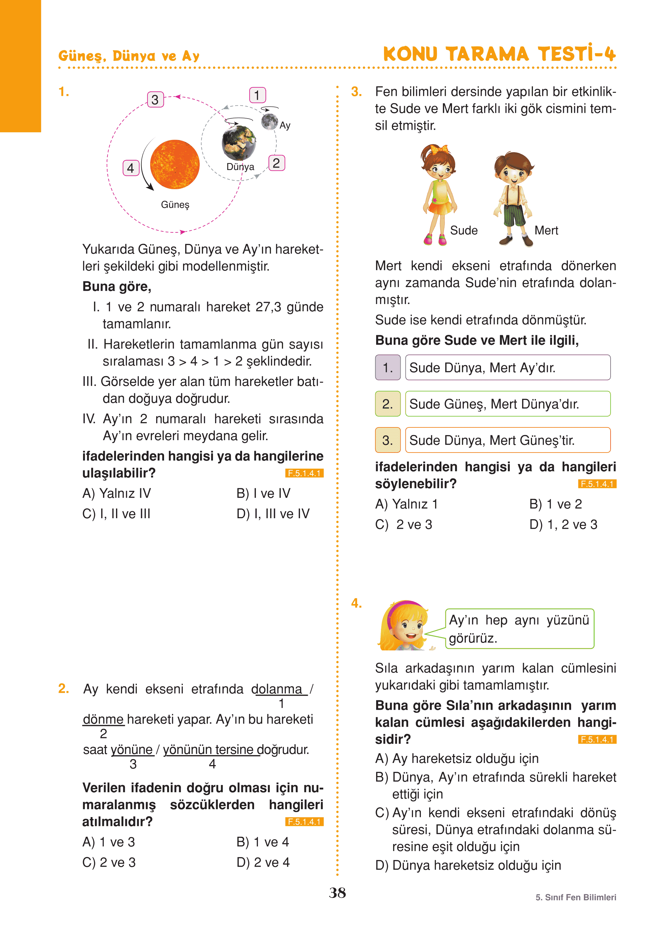 Uygun Fen Bilimleri 5. Sınıf Fasiküller Sadık Uygun Yayınları.